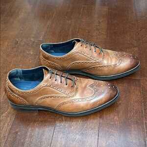 Cole Haan Brown Leather Wingtip Oxfords, Versatile, Work to Occasion, Size 11.5